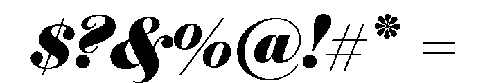Brunel Deck Black Italic Font OTHER CHARS