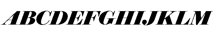 Brunel Deck Black Italic Font UPPERCASE