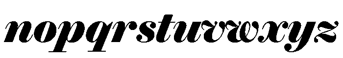 Brunel Deck Black Italic Font LOWERCASE