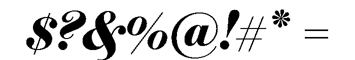 Brunel Deck Bold Italic Font OTHER CHARS