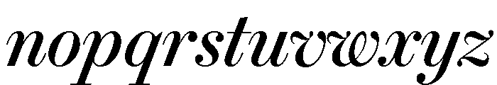 Brunel Deck Italic No 2 Font LOWERCASE