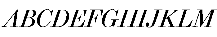 Brunel Deck Italic Font UPPERCASE