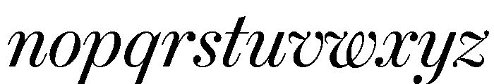 Brunel Deck Italic Font LOWERCASE