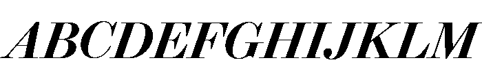 Brunel Deck Medium Italic Font UPPERCASE