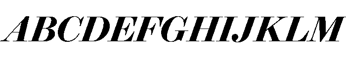 Brunel Deck Semibold Italic Font UPPERCASE