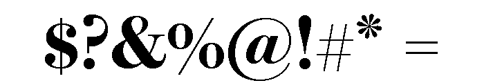 Brunel Deck Semibold Font OTHER CHARS