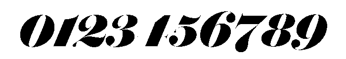 Brunel Hairline Black Italic Font OTHER CHARS