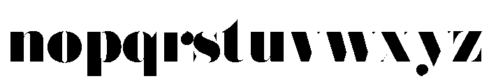 Brunel Hairline Black Font LOWERCASE