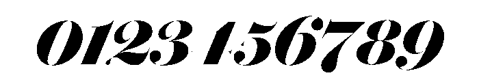 Brunel Hairline Bold Italic Font OTHER CHARS