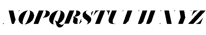 Brunel Hairline Bold Italic Font UPPERCASE