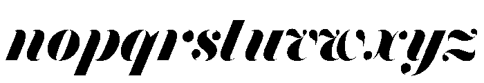 Brunel Hairline Bold Italic Font LOWERCASE