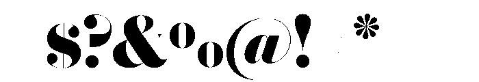 Brunel Hairline Bold Font OTHER CHARS