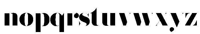 Brunel Hairline Bold Font LOWERCASE