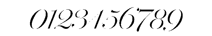 Brunel Hairline Extralight Italic Font OTHER CHARS
