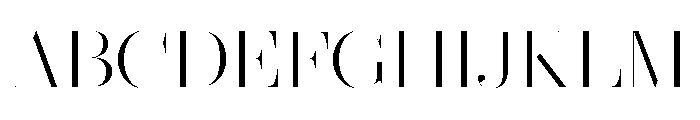 Brunel Hairline Extralight Font UPPERCASE
