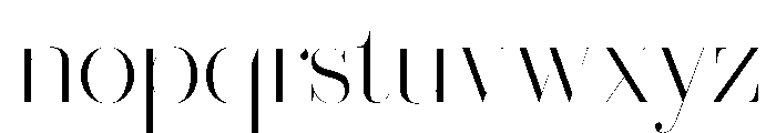 Brunel Hairline Extralight Font LOWERCASE