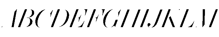 Brunel Hairline Light Italic Font UPPERCASE