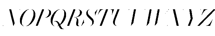 Brunel Hairline Light Italic Font UPPERCASE