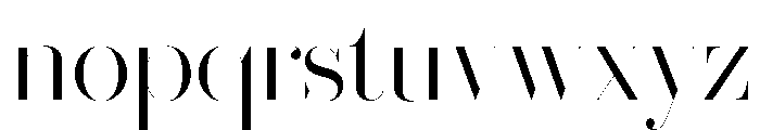 Brunel Hairline Light Font LOWERCASE
