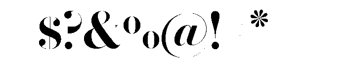 Brunel Hairline Medium Font OTHER CHARS