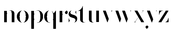 Brunel Hairline Roman No 2 Font LOWERCASE