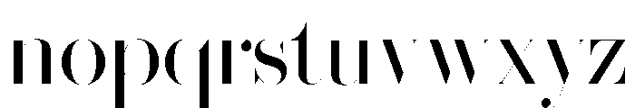 Brunel Hairline Roman Font LOWERCASE