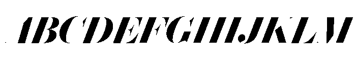 Brunel Hairline Semibold Italic Font UPPERCASE