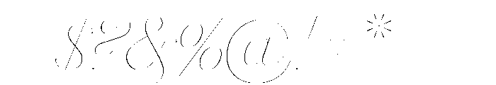 Brunel Hairline Thin Italic Font OTHER CHARS