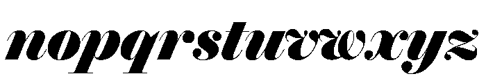 Brunel Poster Black Italic Font LOWERCASE