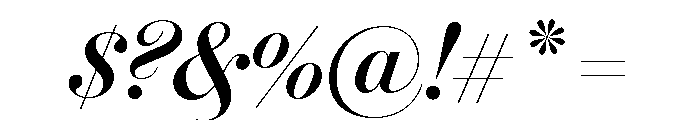 Brunel Poster Italic No 2 Font OTHER CHARS