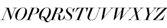 Brunel Poster Italic Font UPPERCASE