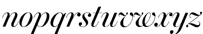 Brunel Poster Italic Font LOWERCASE