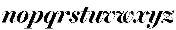 Brunel Poster Semibold Italic Font LOWERCASE