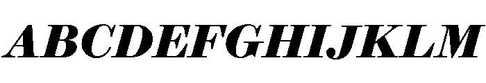 Brunel Text Bold Italic Font UPPERCASE