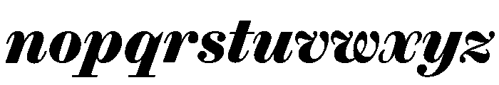 Brunel Text Bold Italic Font LOWERCASE