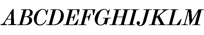 Brunel Text Italic No 2 Font UPPERCASE