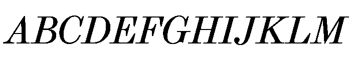 Brunel Text Italic Font UPPERCASE