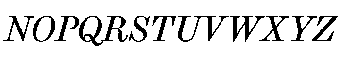 Brunel Text Italic Font UPPERCASE