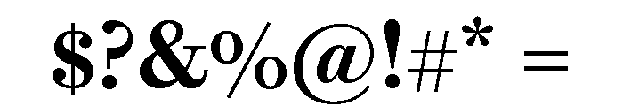 Brunel Text Medium Font OTHER CHARS
