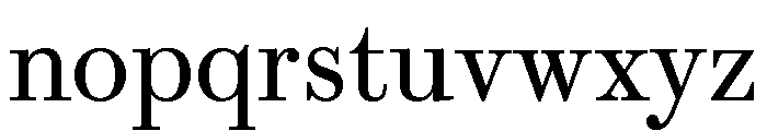 Brunel Text Roman Font LOWERCASE