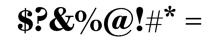 Brunel Text Semibold Font OTHER CHARS