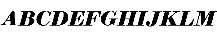 Brunel Text Short Bold Italic Font UPPERCASE