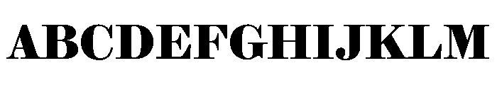 Brunel Text Short Bold Font UPPERCASE