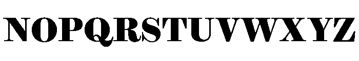 Brunel Text Short Bold Font UPPERCASE
