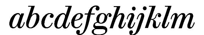 Brunel Text Short Italic No 2 FONT