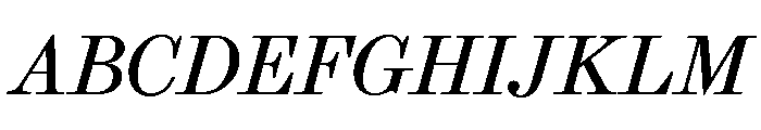 Brunel Text Short Italic Font UPPERCASE