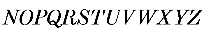 Brunel Text Short Italic Font UPPERCASE