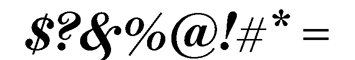Brunel Text Short Medium Italic Font OTHER CHARS