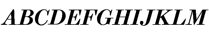 Brunel Text Short Medium Italic Font UPPERCASE