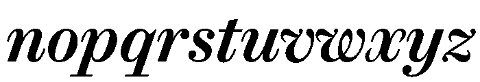Brunel Text Short Medium Italic Font LOWERCASE